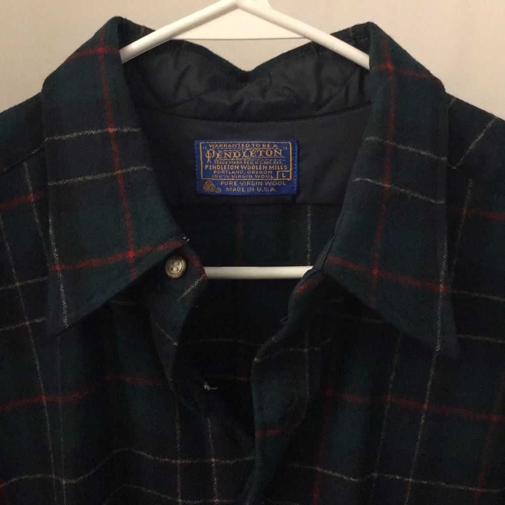 Pendleton wool shirt. Olgilvie tartan. Large. EUC